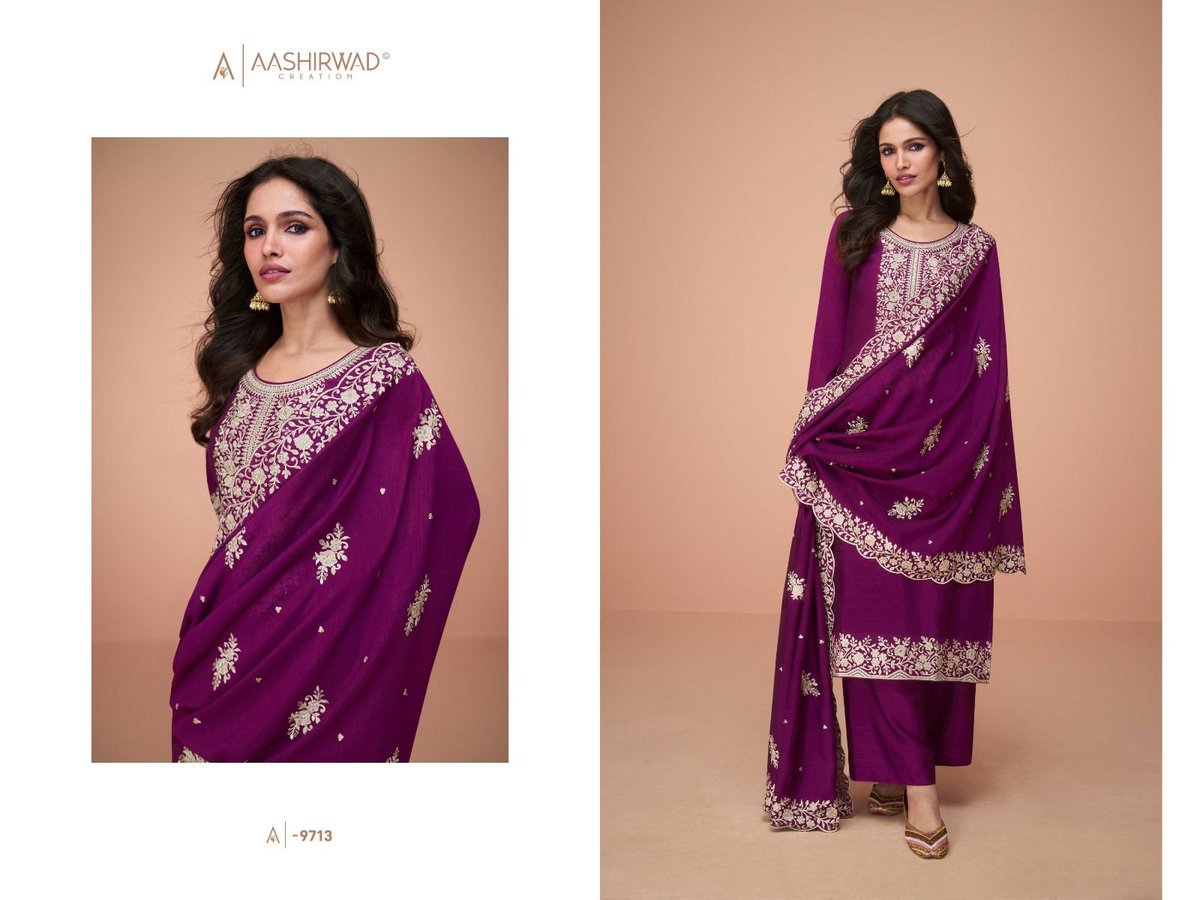 Aashirwad Creation Gulkand Benchmark 9709-9713 Series 5