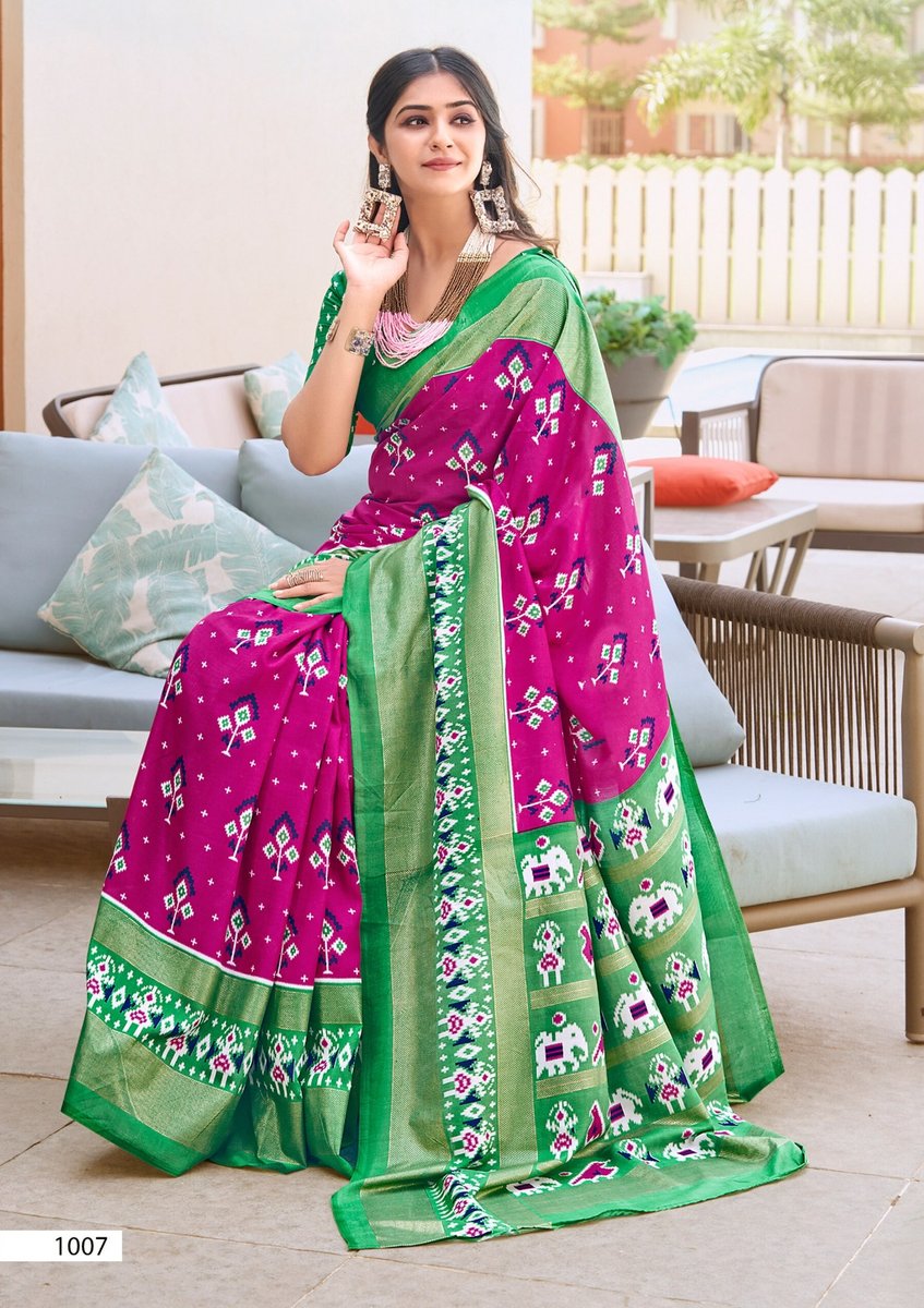 SAROJ SAREE IKKAYA PATOLA VOL-3 1001 TO 1008 7
