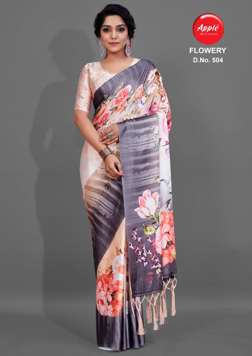 Apple Saree Flowery Vol-5 501-512 Series 4