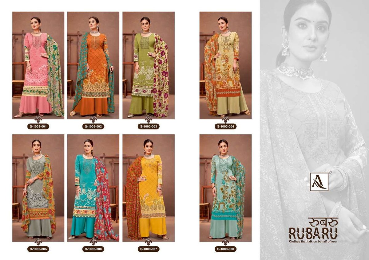 Alok Suit Rubaru 1003-001 to 1003-008 Series 9