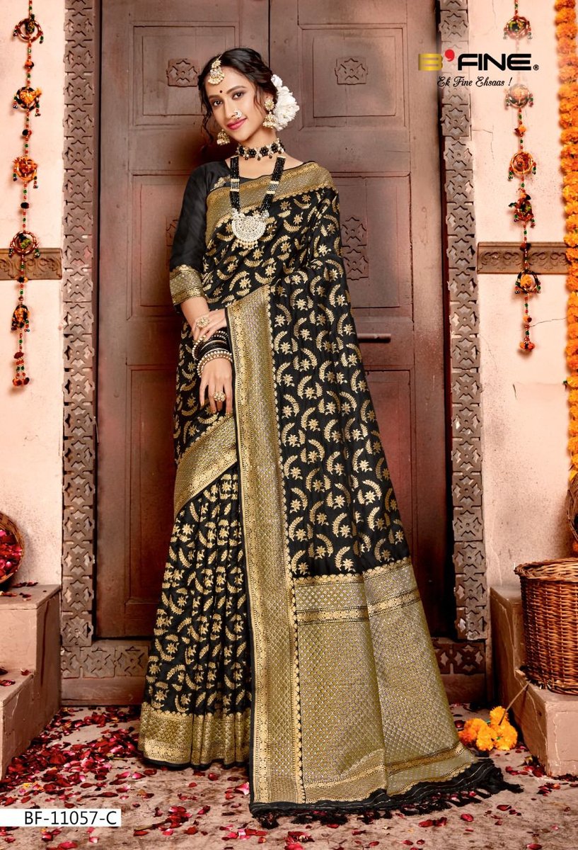 B Fine Saree Madhubala 11507-A to 11507-D Series 3