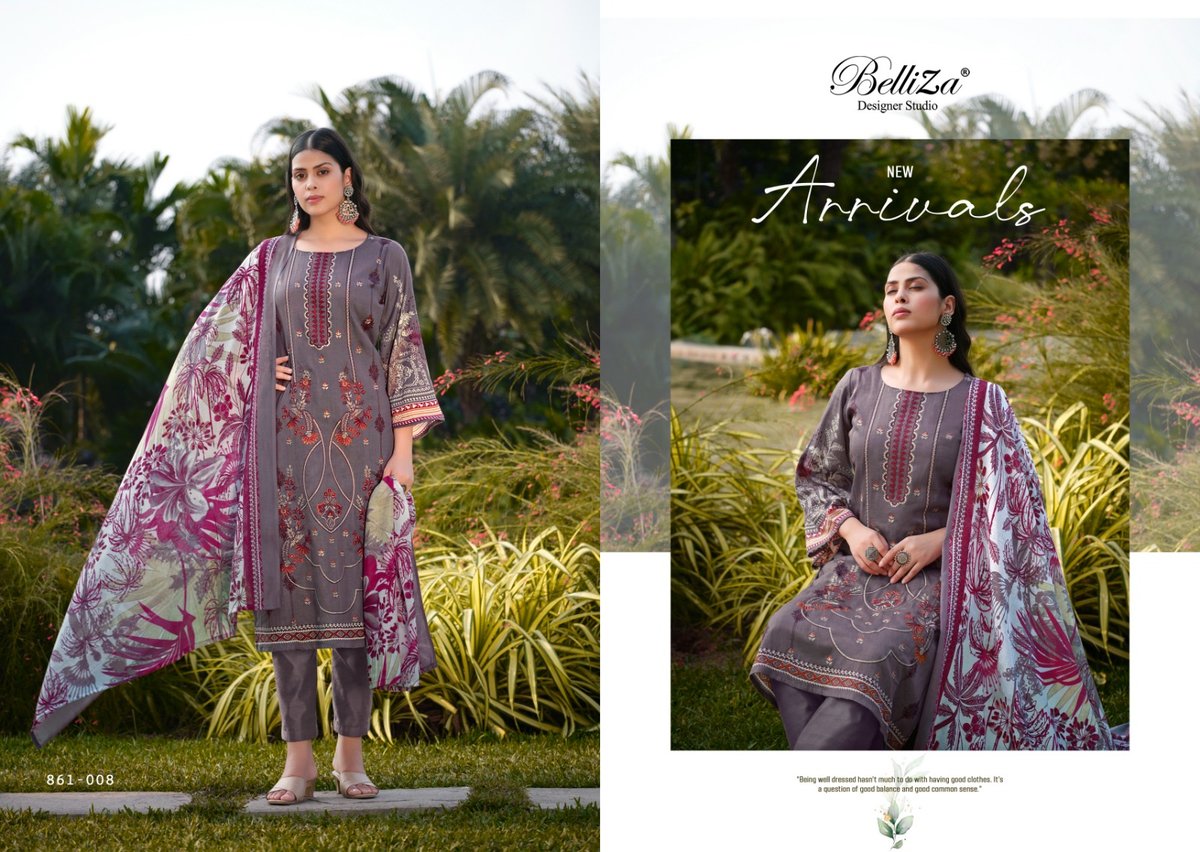 Belliza Designer Lavanya 861-001 to 861-008 Series 8