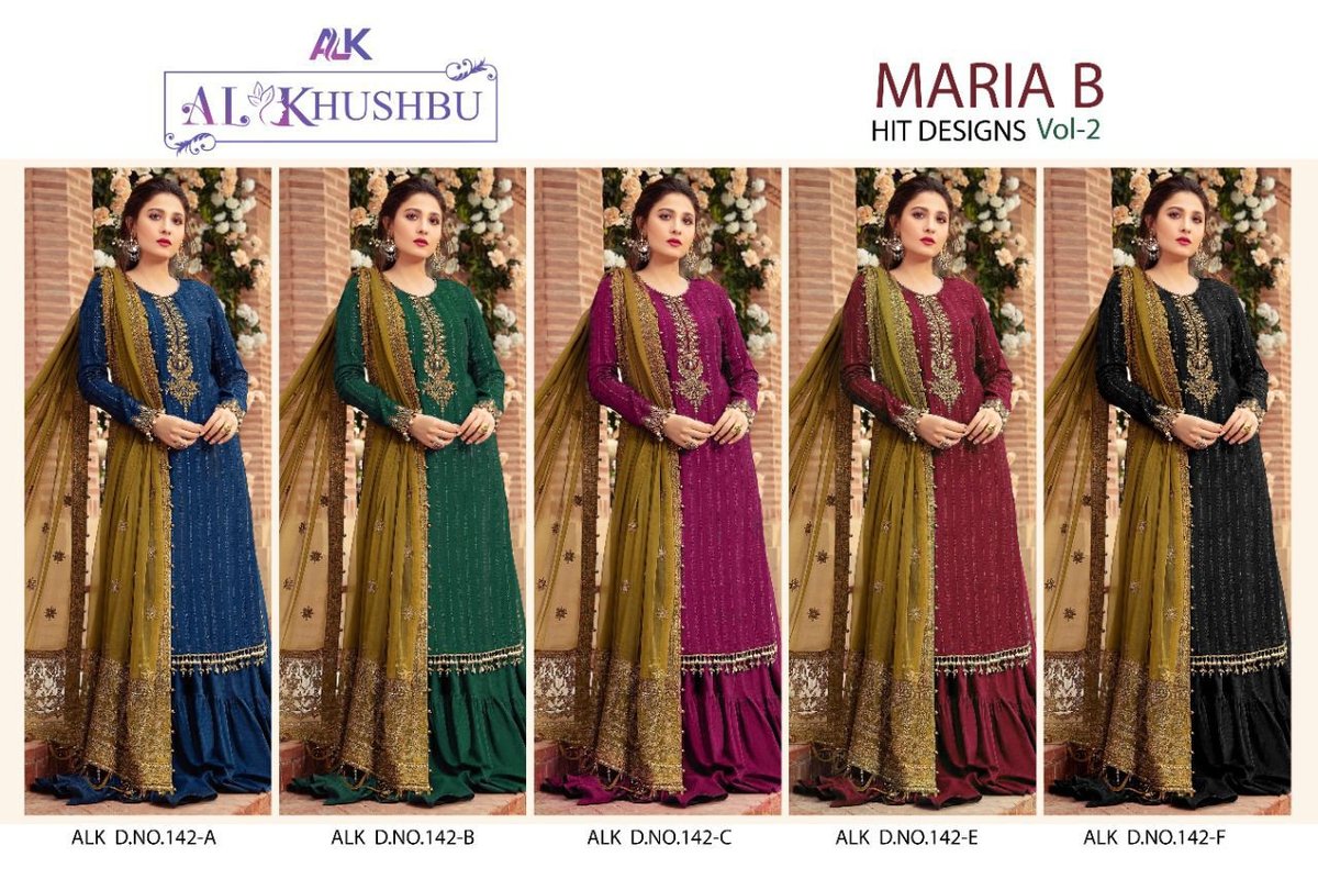 AL Khushbu Maria B Hit Design Vol-2 142 Colors 6