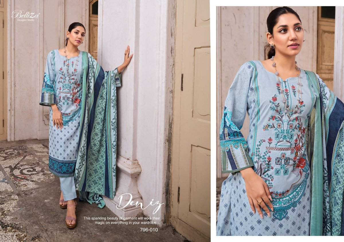 Belliza Designer Naira Vol-10 796-001 to 796-010 Series 10