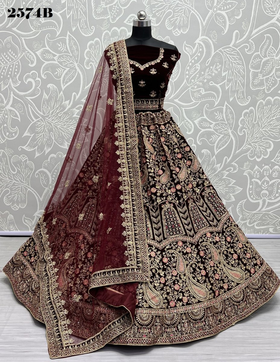 Anjani Art Bridal Lehenga 2574 Colors 5