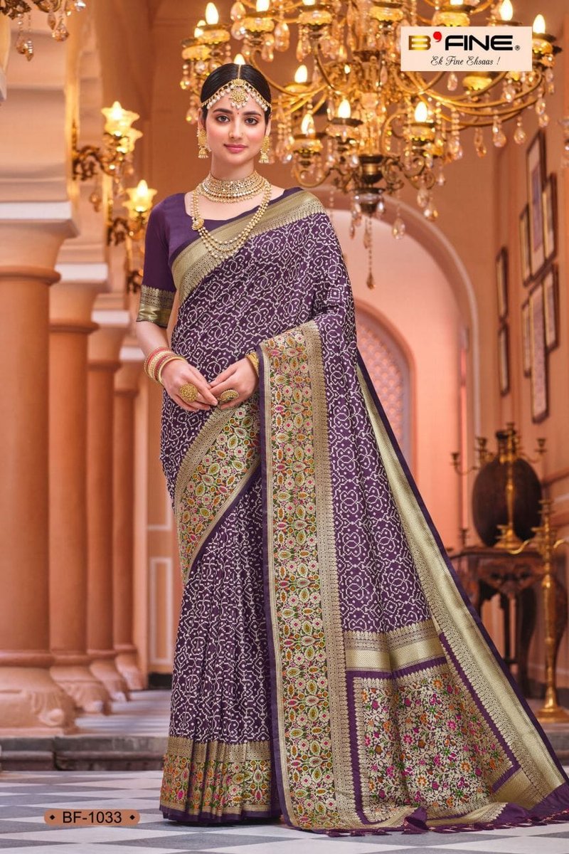 B Fine Saree Roshni 1028-1033 Series 6