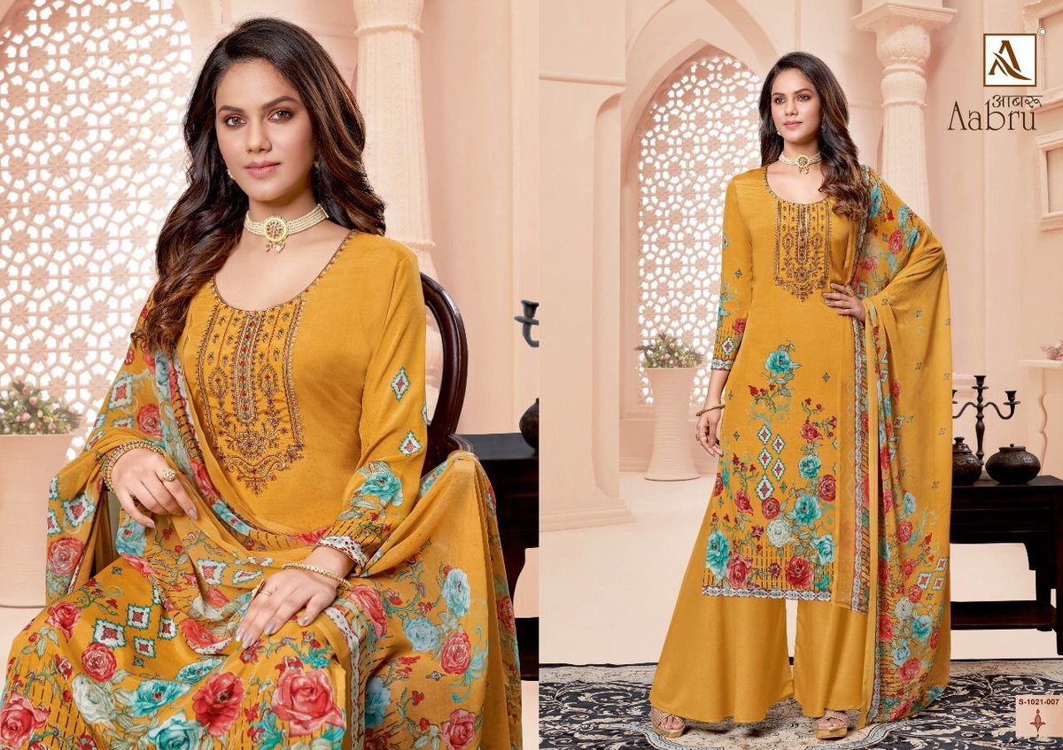 Alok Suits Aabru 1021-001 To 1021-008 Series 7