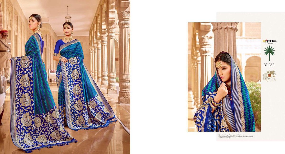 B Fine Saree Luxury Handloom BF-350 to BF-361 Series 4