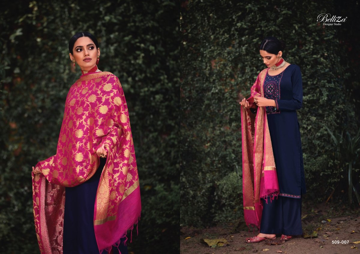 Belliza Designer Shubharambh 509-001 to 509-008 Series 7