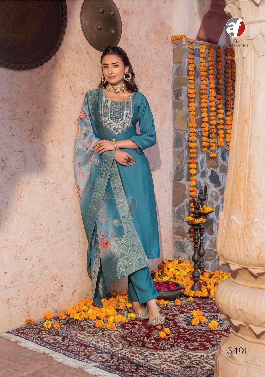 ANJU FABRIC SANGEET VOL-5 3491 TO 3493 1