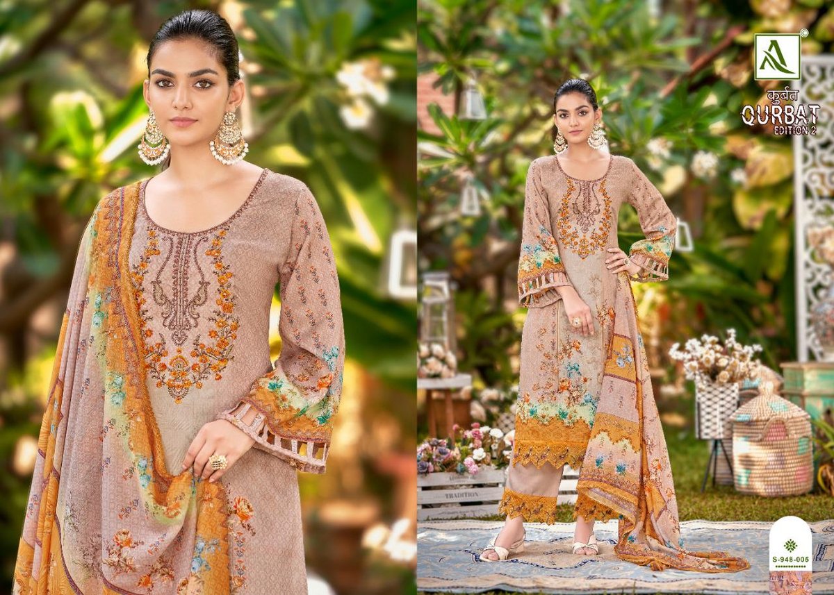 Alok Suit Qurbat Edition Vol-2 948-001 to 948-008 Series 5