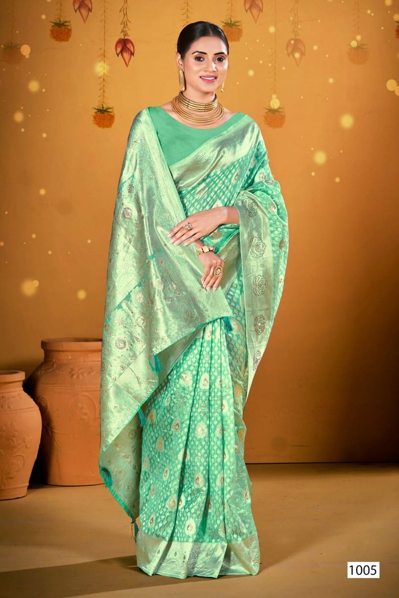 SAROJ SAREE SPARKLE SAROSKI-3 1001 TO 1006 5