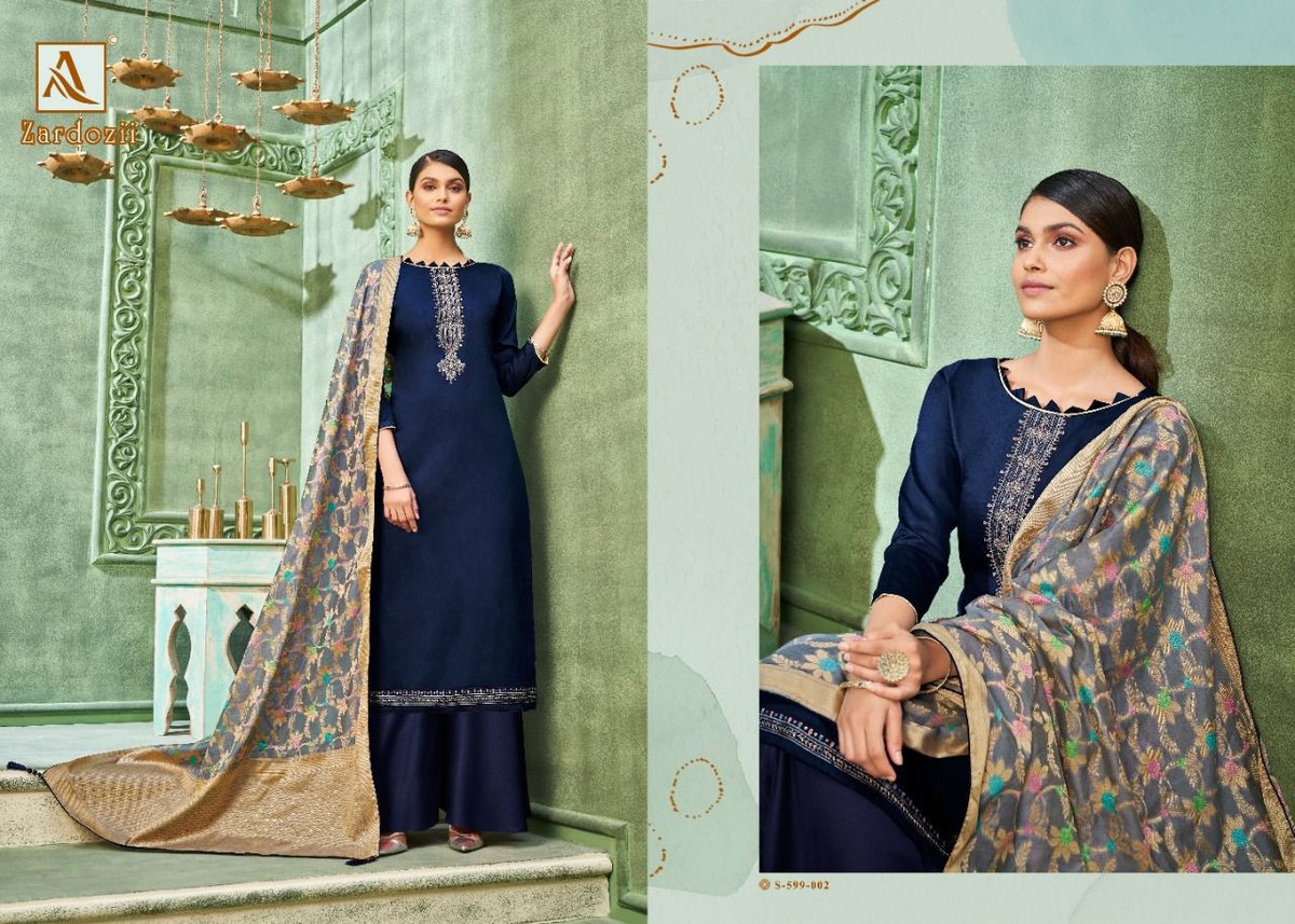 Alok Suits Zardozii 599-001 to 599-008 Series 2