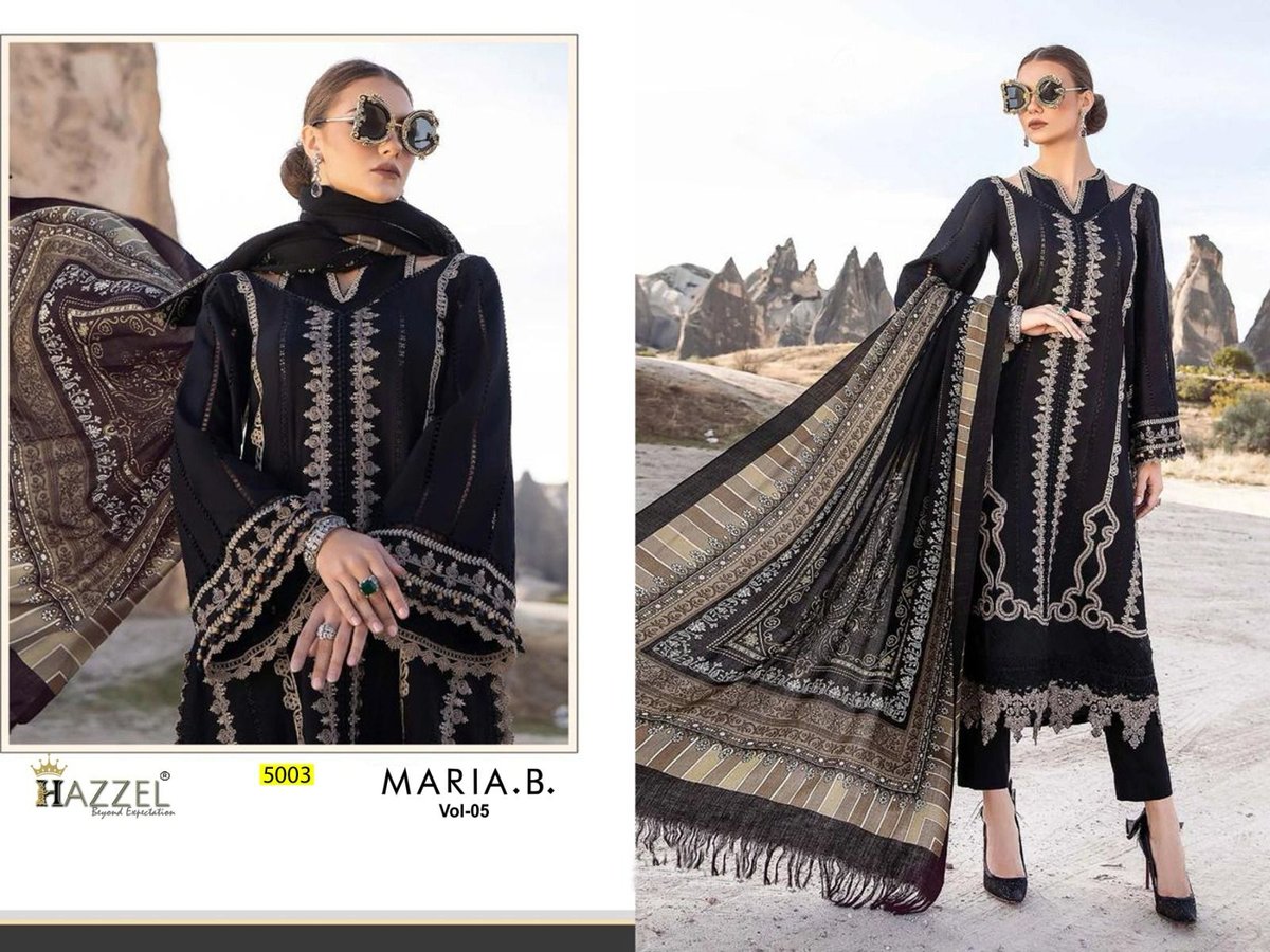 HAZZEL PRINTS MARIA B - 05 5001 TO 5003 3