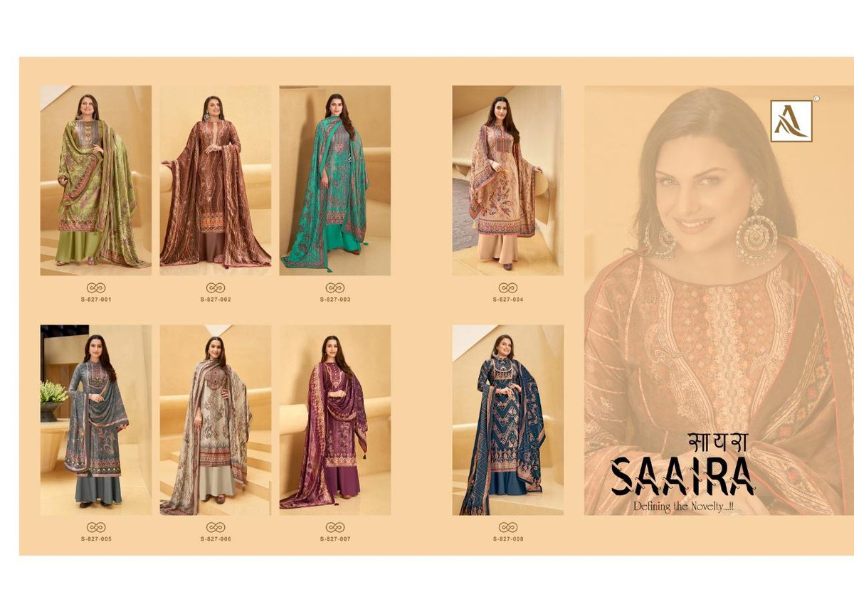 Alok Suits Saaira 827-001 to 827-008 Series 9