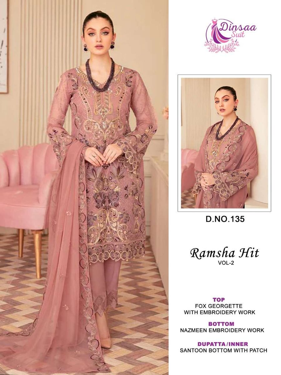 Dinsaa Suit Ramsha Hit Vol-2 133-136 Series 3