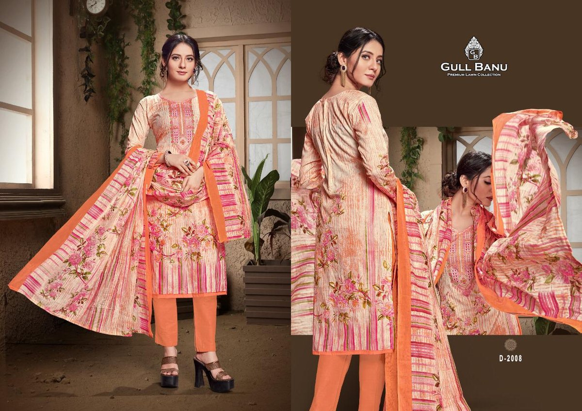 Gulbanu Vol-2 Premium Lawn Collection 2001-2010 Series 8