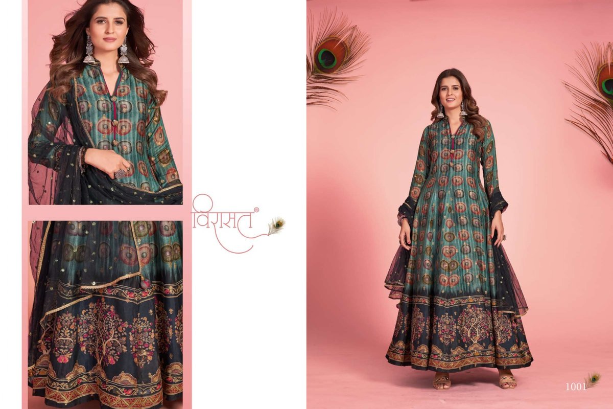 Virasat Gowns Kalamkari 1001-1003 Series 1