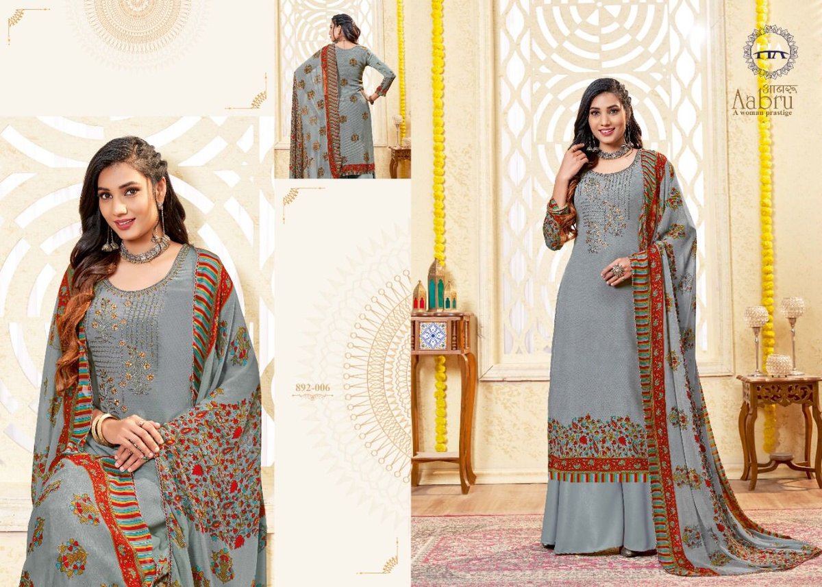 Harshit Fashion Aabru 892-001 to 892-010 Series 6