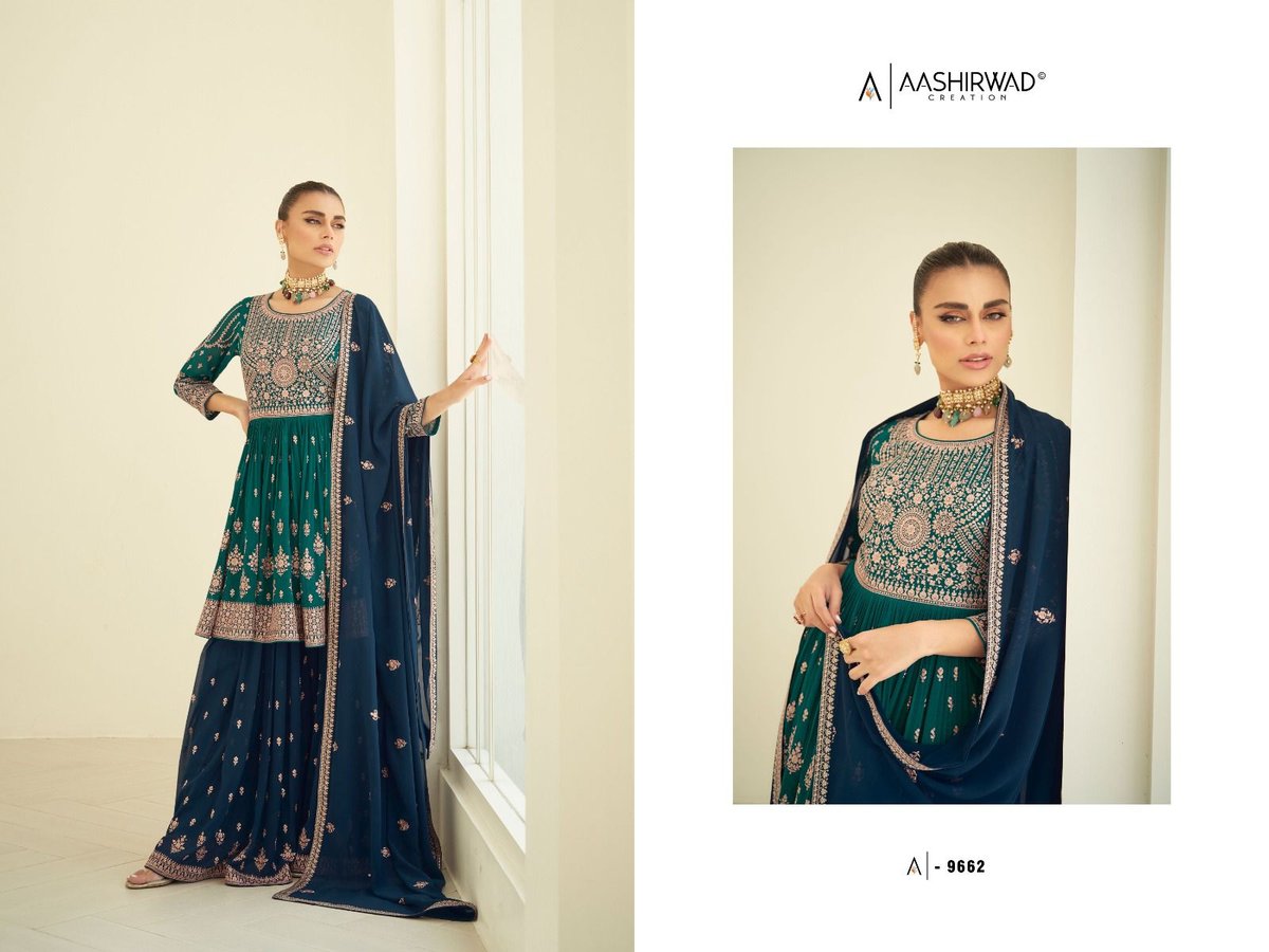 Aashirwad Creation Gulkand Somya 9659-9663 Series 4
