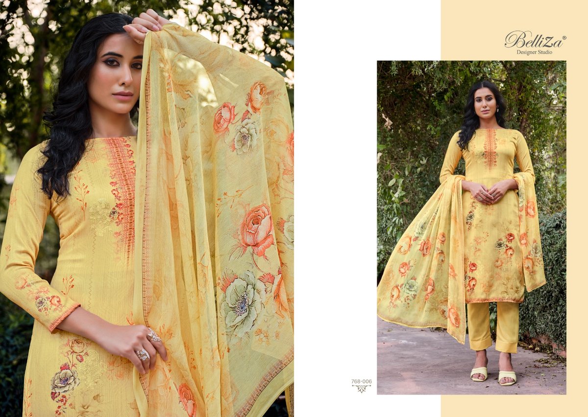 Belliza Designer Parnika 768-001 to 768-006 Series 6