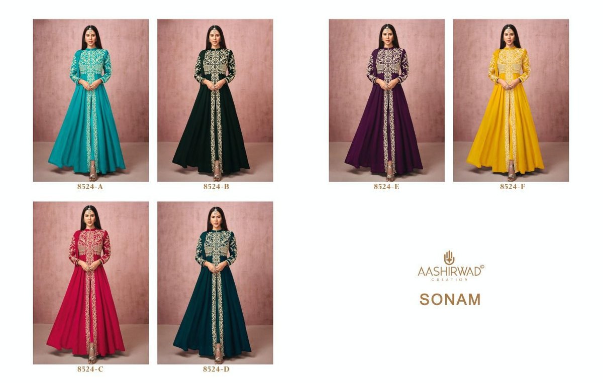 Aashirwad Creation Sonam 8524 Colors 7