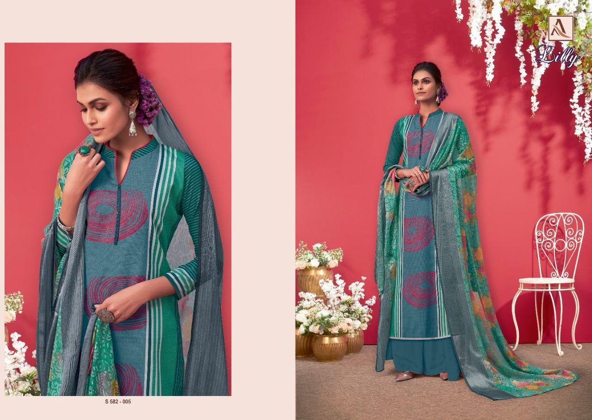 Alok Suits Lilly 582-001 to 582-010 Series 5