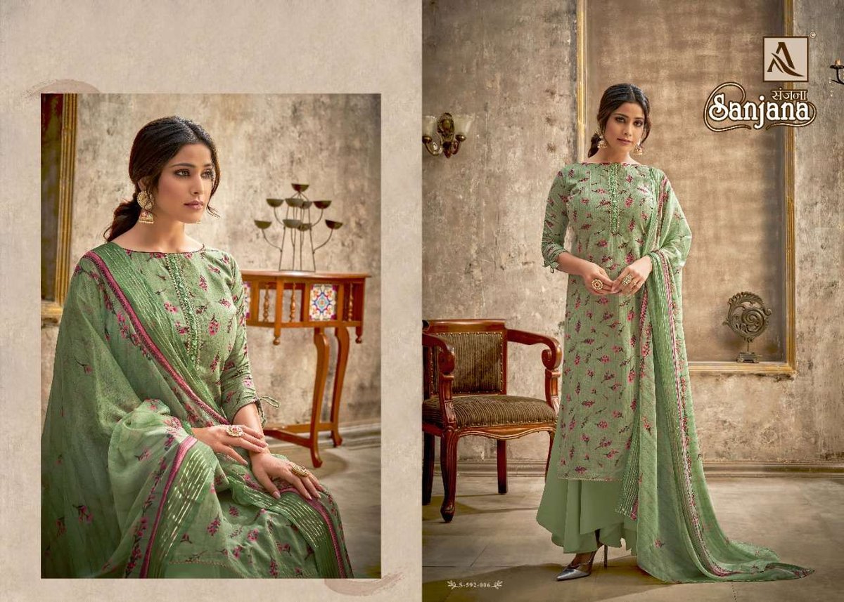 Alok Suit Sanjana 592-001 to 592-010 Series 6