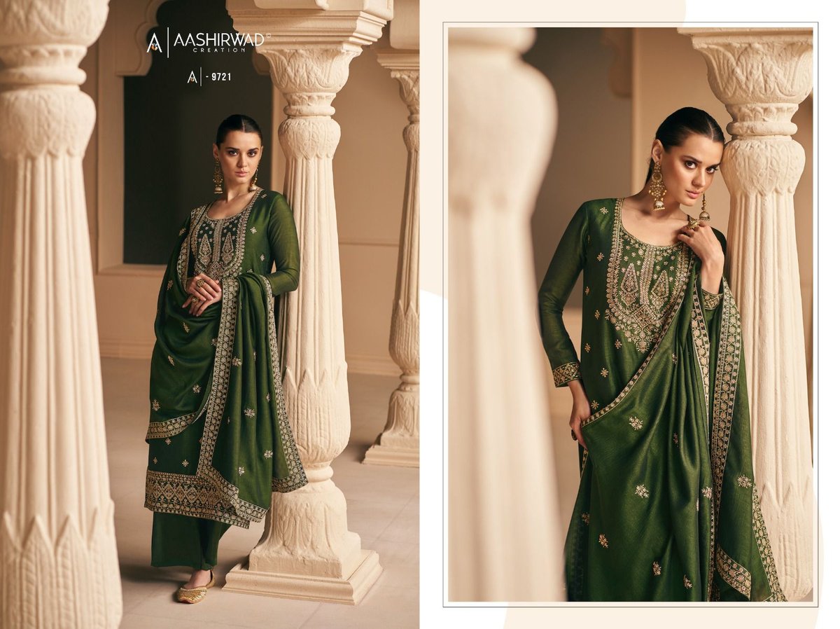 Aashirwad Creation Geetika 9719-9722 Series 3