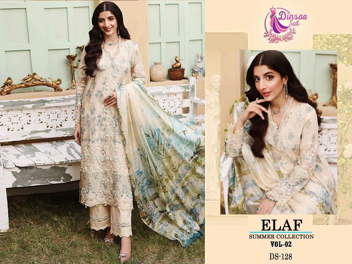 Dinsaa Suit Elaf Summer Collection Vol-2 DS-125 to DS-128 Series 7