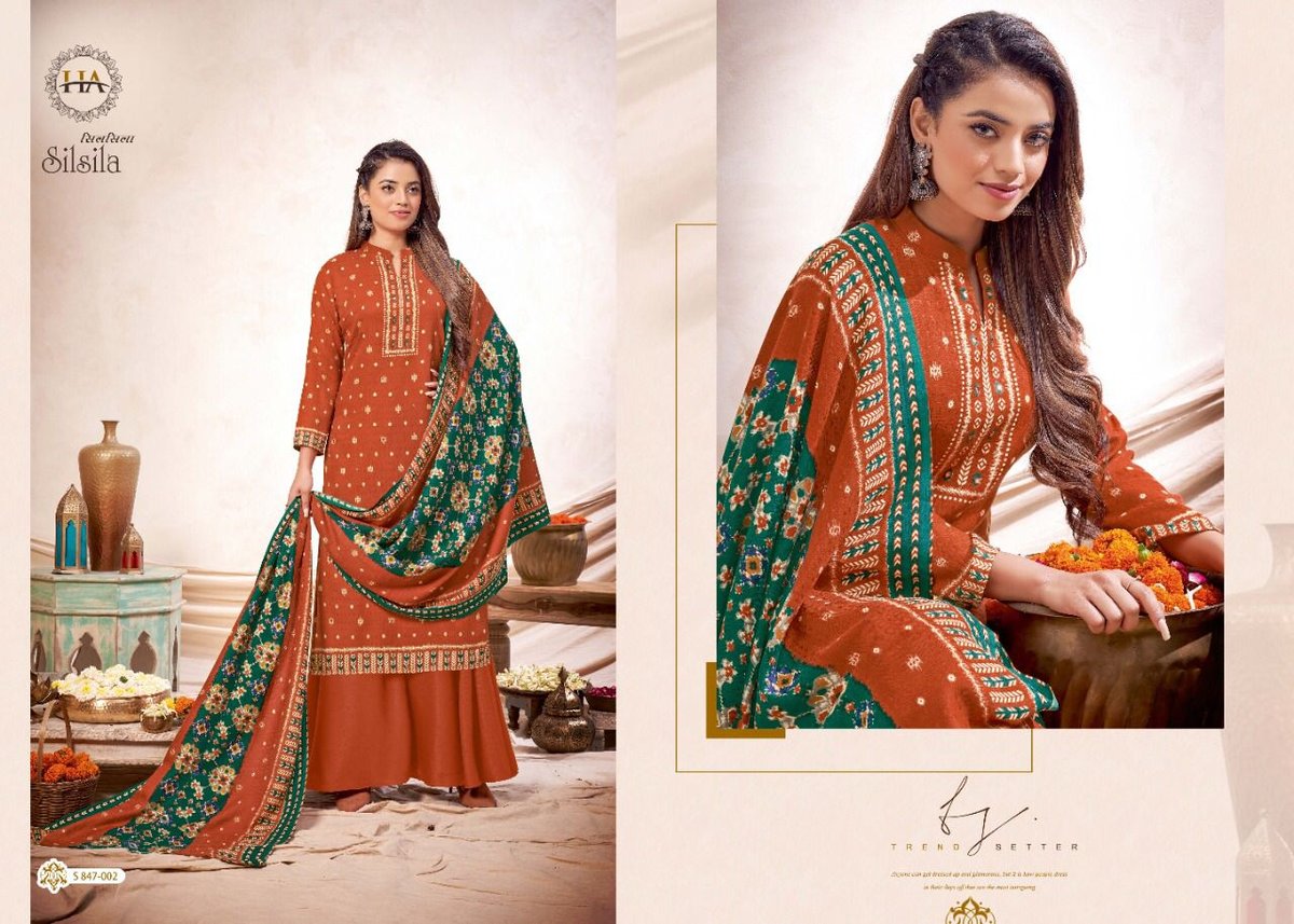 Harshit Fashion Silsila 847-001 to 847-010 Series 2