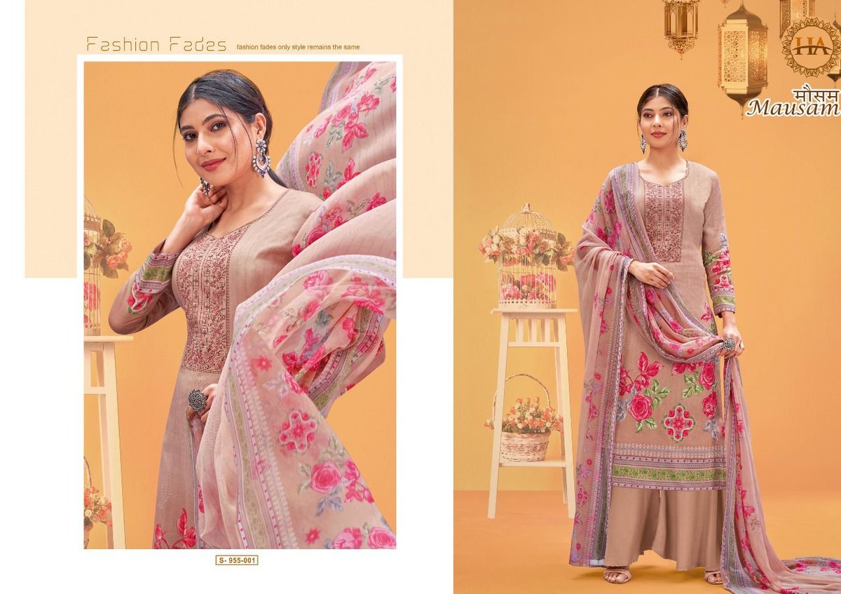 Harshit Fashion Mausam 955-001 to 955-008 Series 1