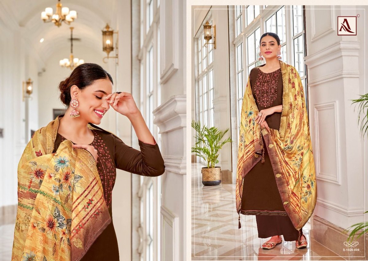 Alok Suit Festive Fusion Edition Vol-5 1026-001 to 1026-008 Series 6