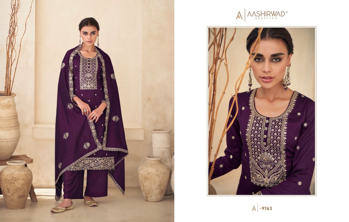 Aashirwad Creation Rasam 9761-9764 Series 3