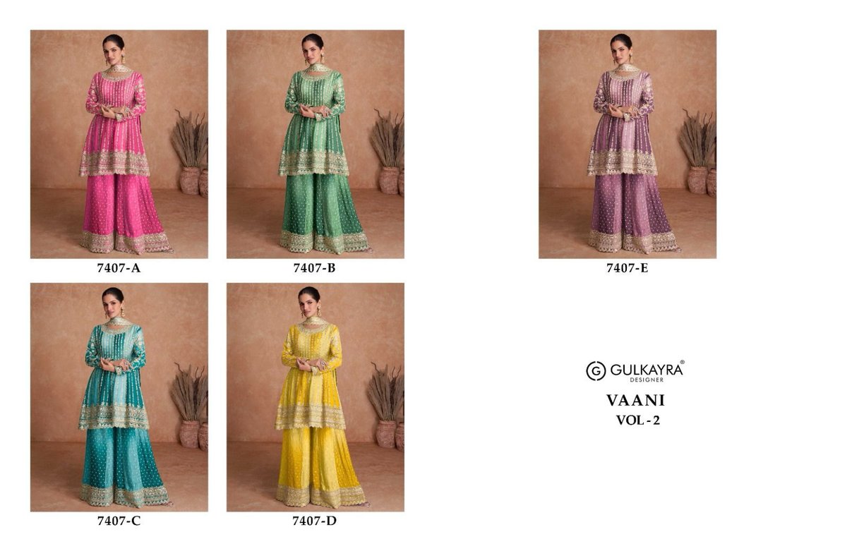 Gulkayra Designer Vaani Vol-2 7407 Colors 6