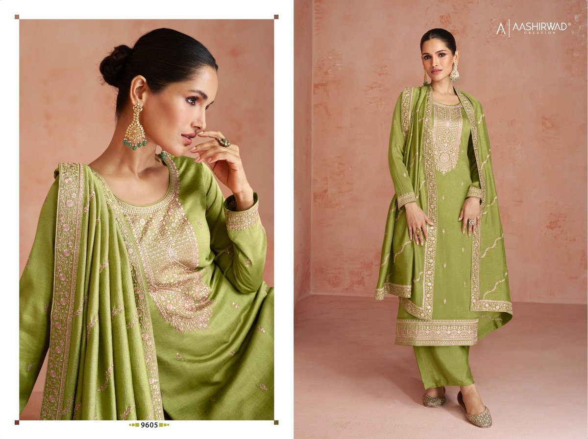 Aashirwad Creation Gulkand Coco 9602-9606 Series 4