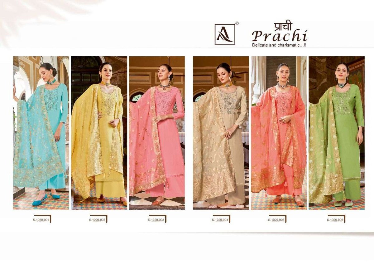 Alok Suits Prachi 1029-001 to 1029-006 Series 7