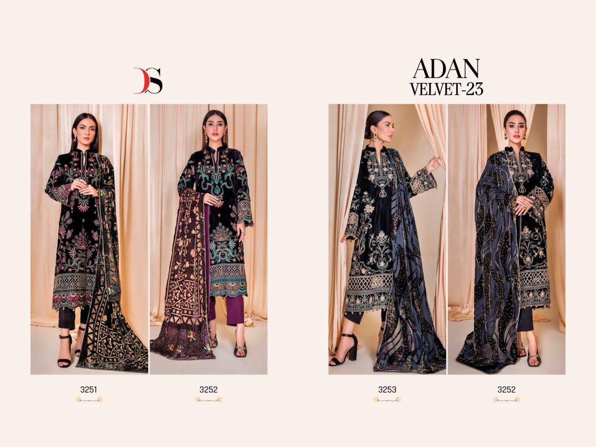 Deepsy Suit Adan Velvet 23 3251-3254 Series 5