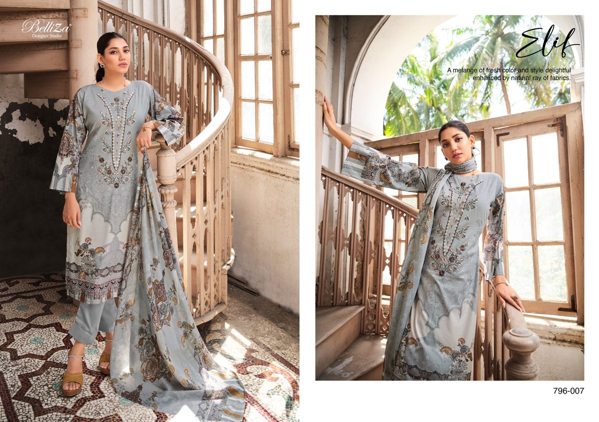 Belliza Designer Naira Vol-10 796-001 to 796-010 Series 7
