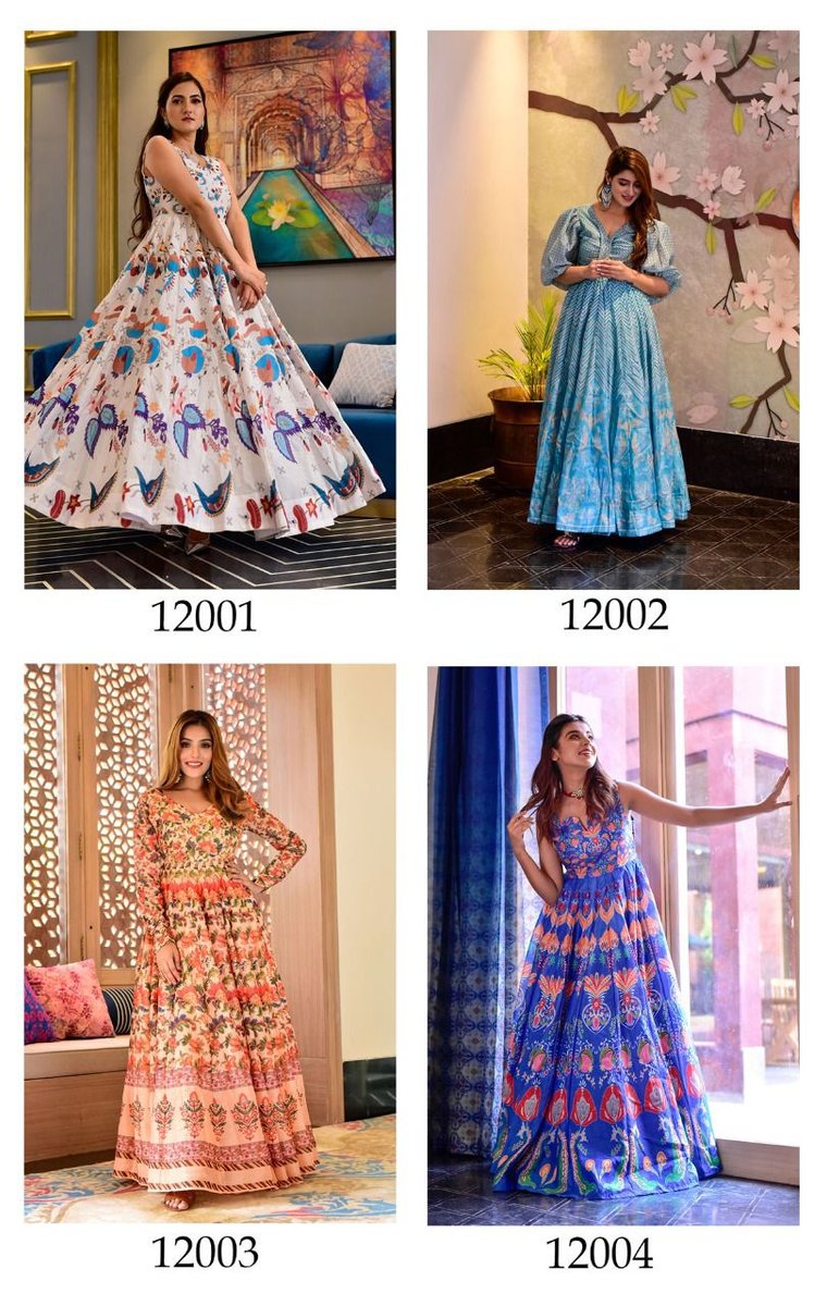 Stylishta Gown Vol-12 12001-12004 Series 5