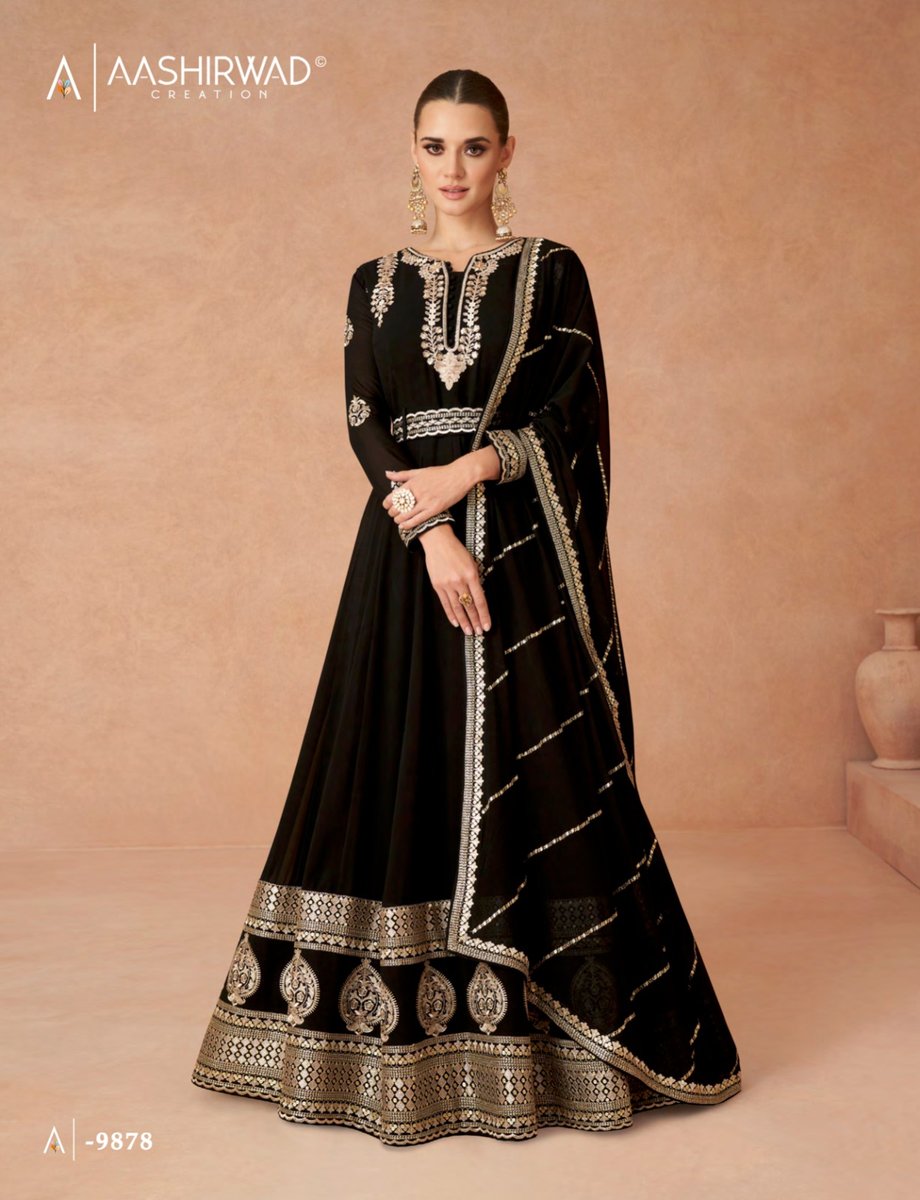AASHIRWAD CREATION ANDAZ GOLD 9875-9878 SERIES 4