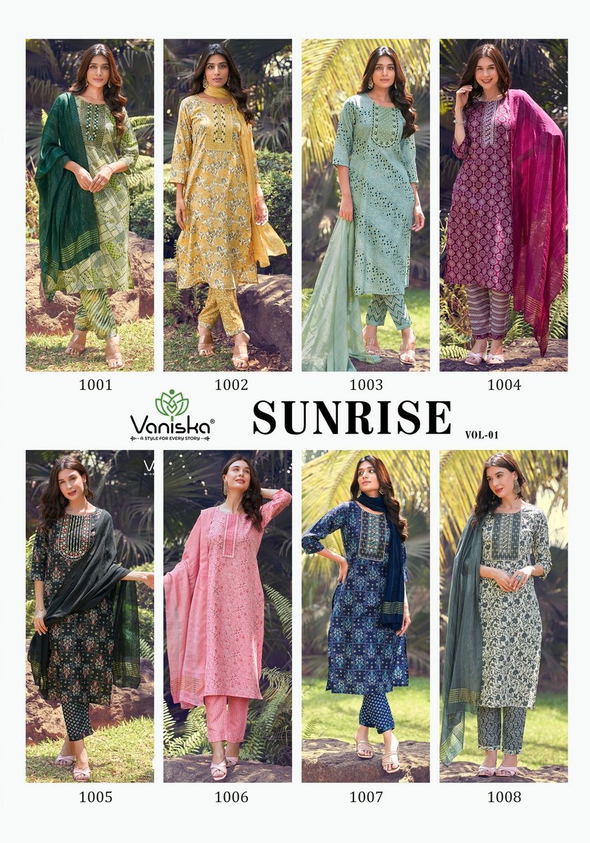 VANISKA SUNRISE VOL-1 1001 TO 1008 9