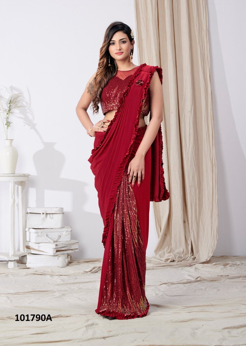 Aamoha Trendz Ready To Wear Designer Saree 101790 Colors 2