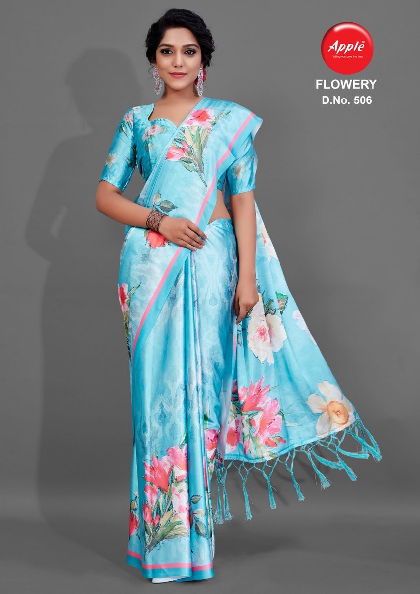 Apple Saree Flowery Vol-5 501-512 Series 6