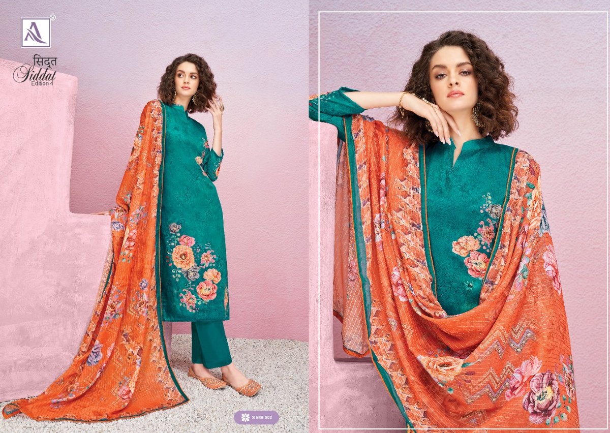 Alok Suit Siddat Edition Vol-4 989-001 to 989-008 Series 3