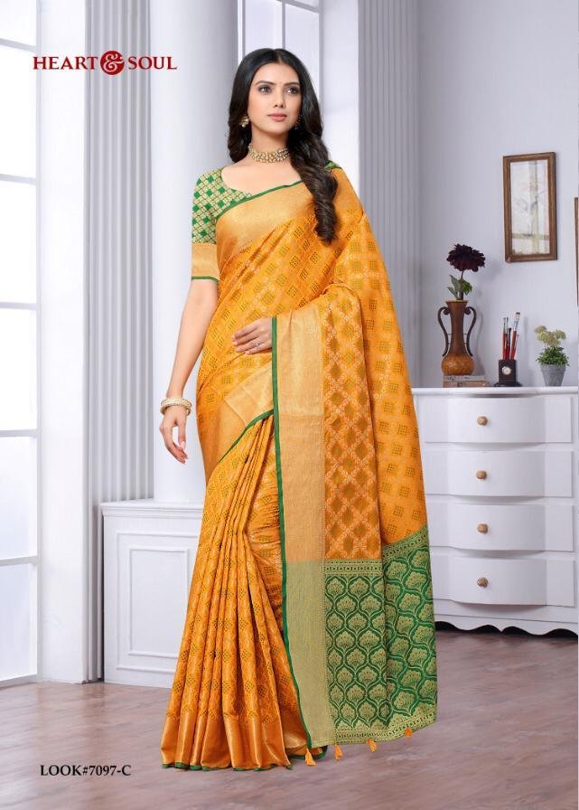 Heart & Soul Bandhani Weaves 7097-7099 Series 2