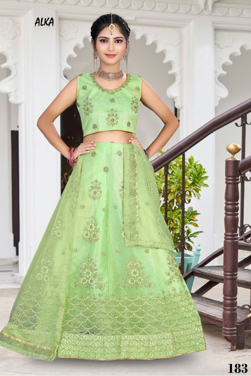 Alka Kidswear Lehenga Vol-19 183-186 Series 1