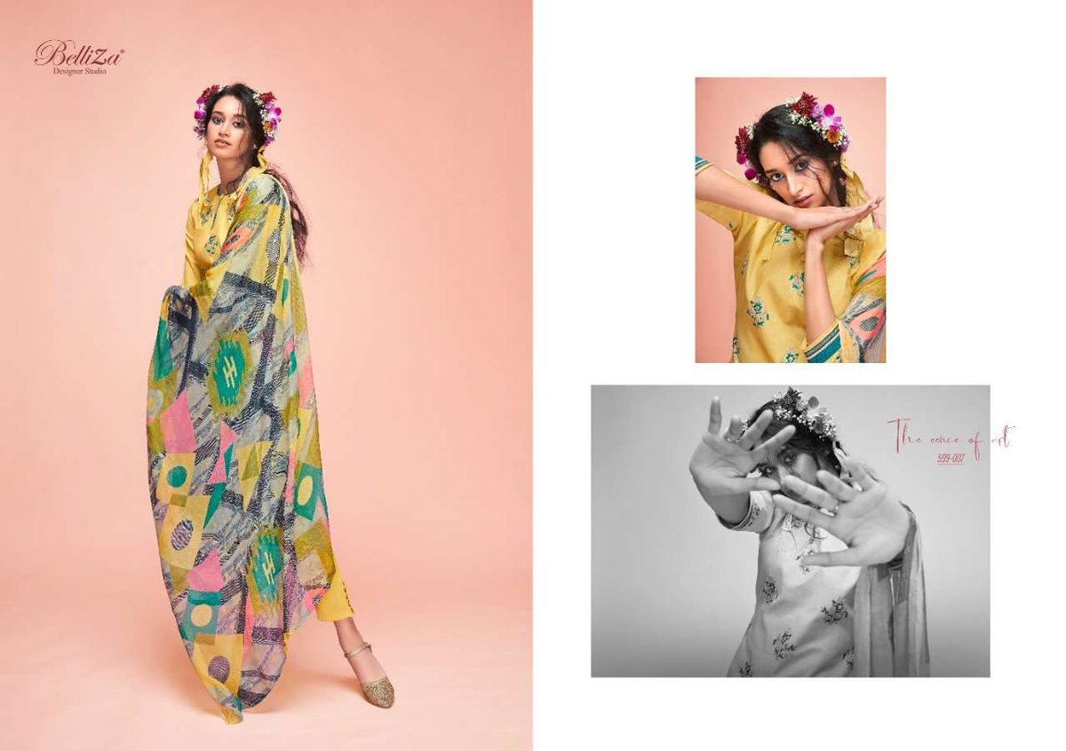 Belliza Designer Ahalya 599-001 to 599-010 Series 7