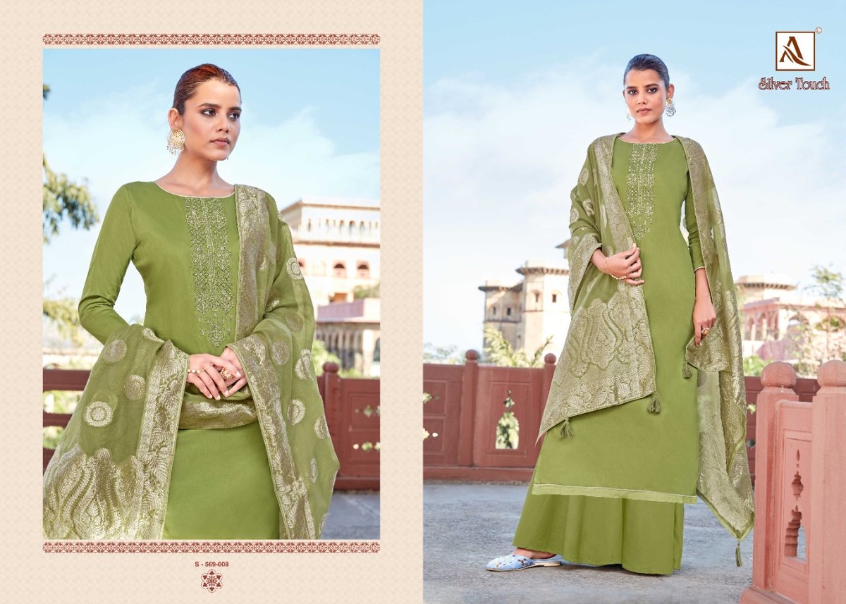 Alok Suits Silver Touch 565-001-565-008 Series 8