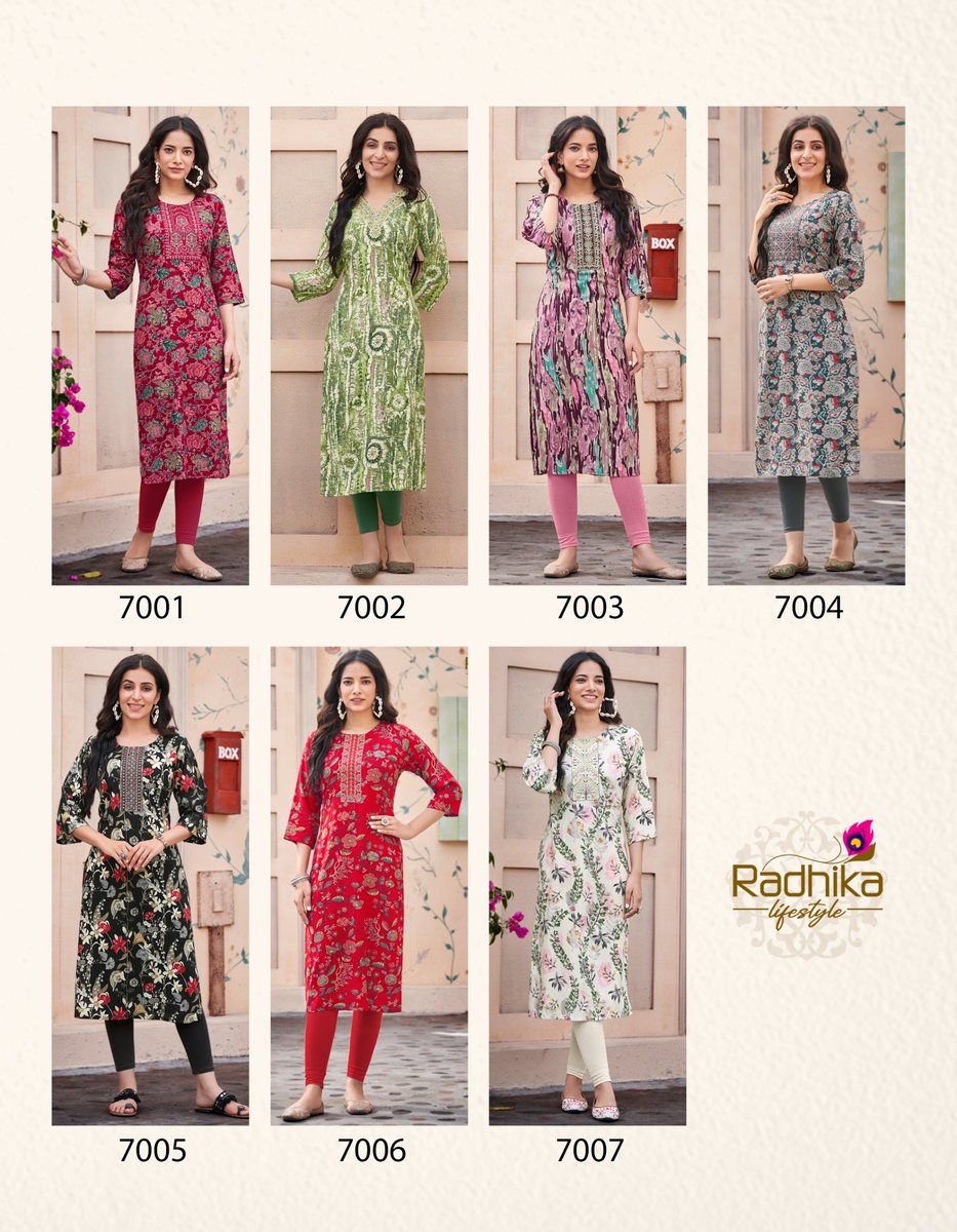 RADHIKA LIFESTYLE PAHEL VOL-7 7001 TO 7007 8